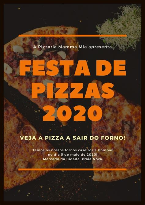 Cartaz De Pizza Apresente Sua Pizzaria Canva