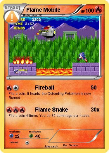 Pokémon Flame Mobile Fireball My Pokemon Card