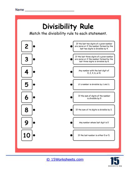 More Divisibility Rules Worksheets K5 Learning Worksheets Library