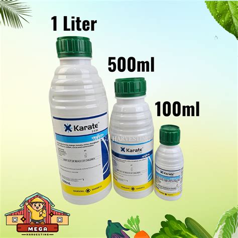 KARATE INSECTICIDE 1L 500ML 100ML FOR CROPS RICE MANGO TOMATO ONION ...