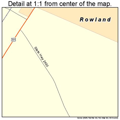 Rowland North Carolina Street Map 3758140