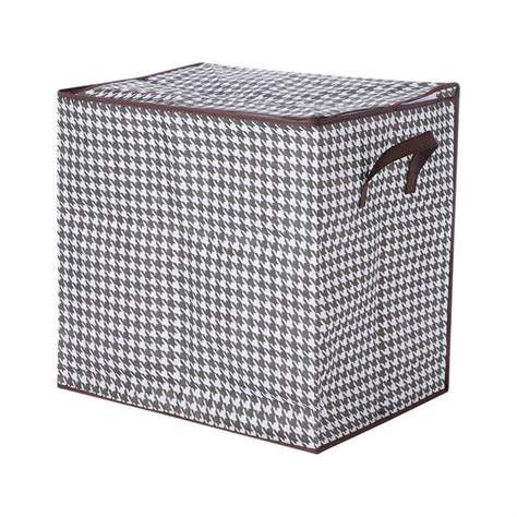 Storage Boxes With Lids Houndstooth Clothes Quilt Bins Container