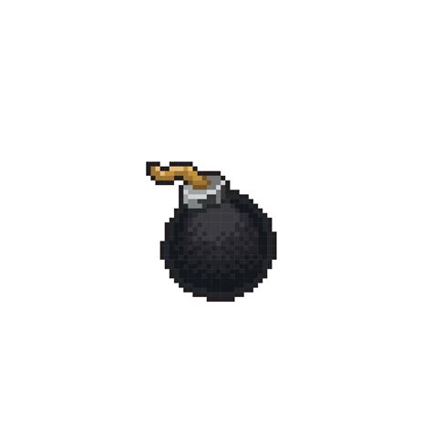 a bomb in pixel art style 22276377 Vector Art at Vecteezy