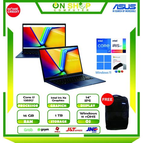 Jual ASUS Vivobook 14 A1404VA VIPS Intel Core I7 1355U RAM 16GB SSD 1TB