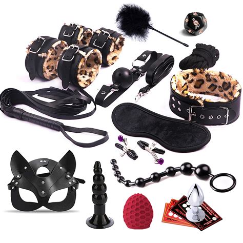 BDSM Bondage Kits sexy spielzeug handschellen für Frau Anal stecker Gag