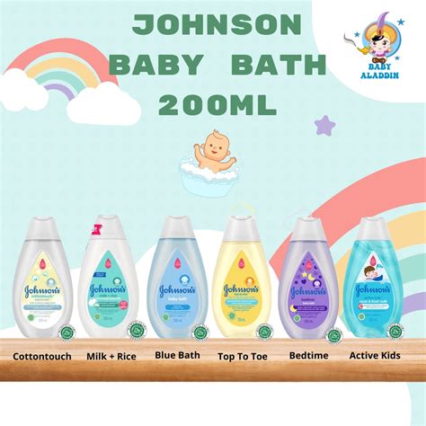 Jual Johnson S Body Baby Wash Milk Rice Blue Cottontouch