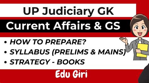 How To Prepare Gk For Up Judiciary Uttar Pradesh Judiciary Gs Mains