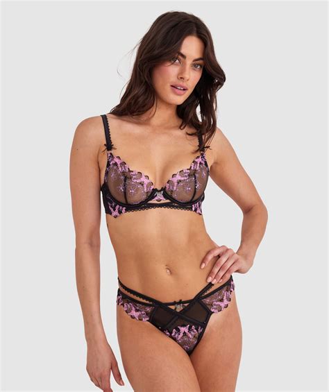 Bras N Things Enchanted Falling For You Brazilian Knicker Black