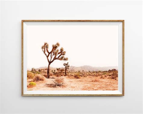 Desert Print Southwestern Decor Joshua Tree Boho Wall Art Etsy Boho