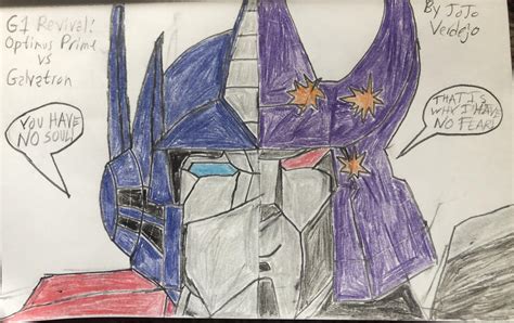 Optimus Prime vs Galvatron colored. : r/transformers