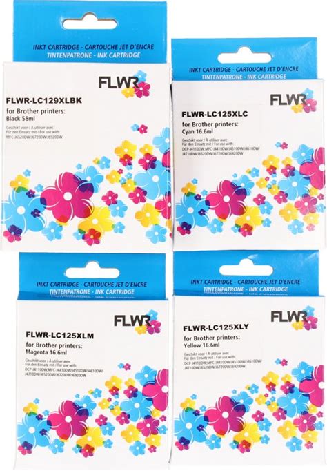 FLWR Cartridges Brother LC 129XL Multipack Zwart En Kleur