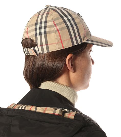 Burberry - TB Vintage Check cotton baseball cap Burberry