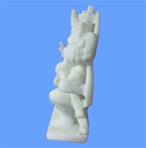 White Traditional 12Inch Veer Hanuman Marble Statue For Worship At Rs