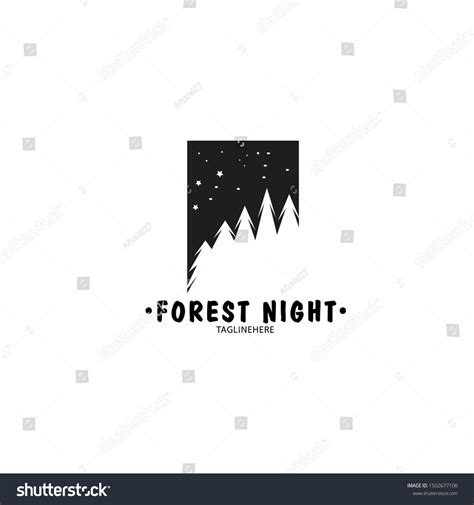 Vector Logo Forest Template Vector Illustrasion Stock Vector (Royalty ...