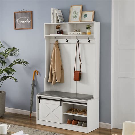 Karelyn Wide Hall Tree With Bench And Shoe Storage Ph