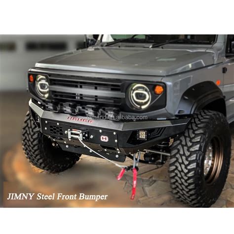 Jimny Steel Front Bumper Bar For Suzuki Jimny Jb Auto Lighting