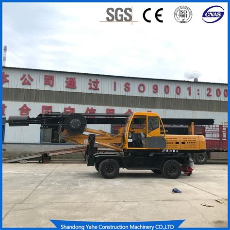 Small Wheel Rotary Drilling Rig For Civil Construction Water