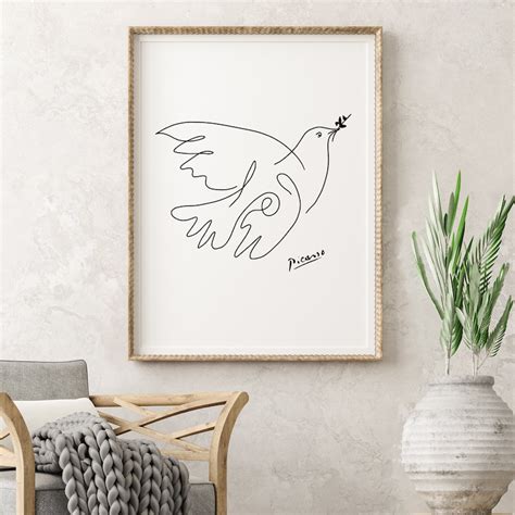 Picasso Dove of Peace Print Picasso Dove Wall Art Picasso - Etsy