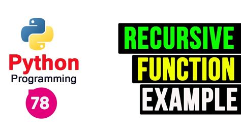 Python Programming Tutorial Recursive Function Youtube