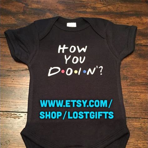 How You Doin Friends Tv Show Inspired Baby Bodysuit Onesie Available