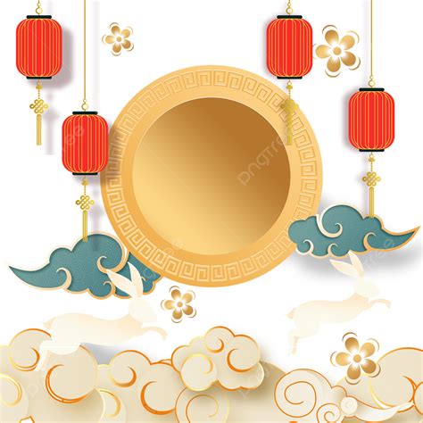 Happy Mid Autumn Festival White Transparent Mid Autumn Festival Happy