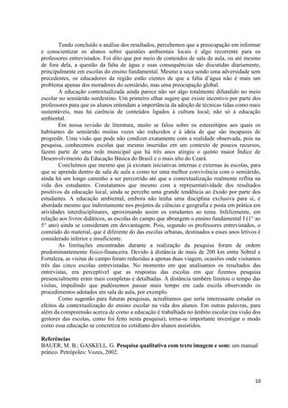 Educação contextualizada no semiárido pdf