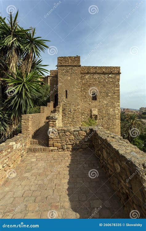 The Alcazaba of Malaga stock image. Image of castle - 260678335