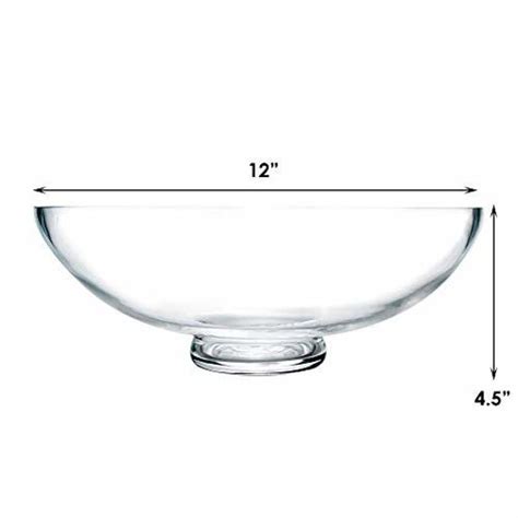 Getuscart Cys Excel Glass Decorative Bowl H45 D12 Fruit Display Bowl Terrarium Bowl