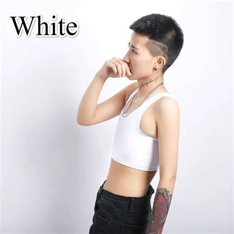 Lesbian Sportwear Chest Trans Crop Top With Flat Breast Gc2b Chest