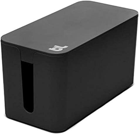 Bluelounge Cablebox Mini Noire Boite Rangement Cables Amazon Fr