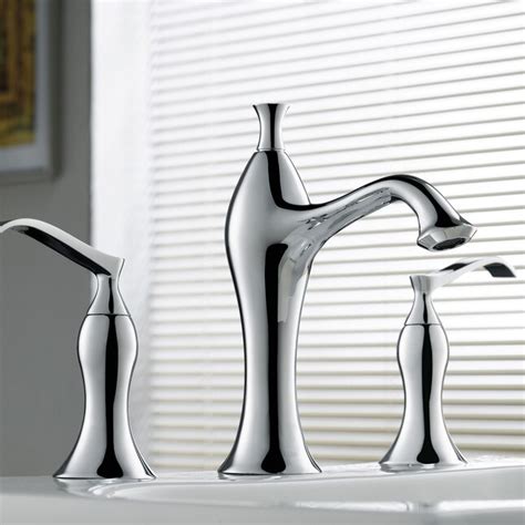 Kraus Exquisite Chrome 2-handle Widespread WaterSense Bathroom Sink ...