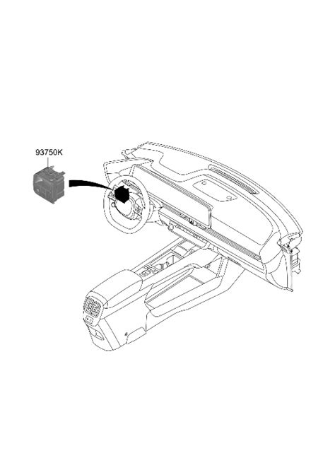 Kl Nnb Genuine Hyundai Switch Assy Side Crash Pad Lwr