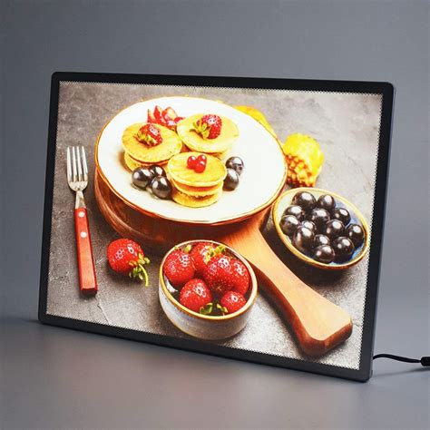 Led Light Box Backlit Snap Poster Frame Aluminum Restaurant Menu Board