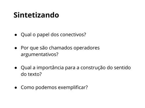 Plano De Aula Ano Fatores De Coes O Textual Os Operadores