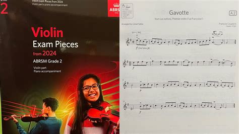 ABRSM Violin Grade 2 Gavotte Francois Couperin A2 Les Nations