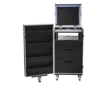 Drawer Tech Flight Case With Rack Space Hinged Lids Tourgo Event