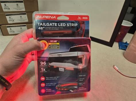 SEALED Alpena LED Tailgate Strip With 4 Pin Trailer Plug 48 Red