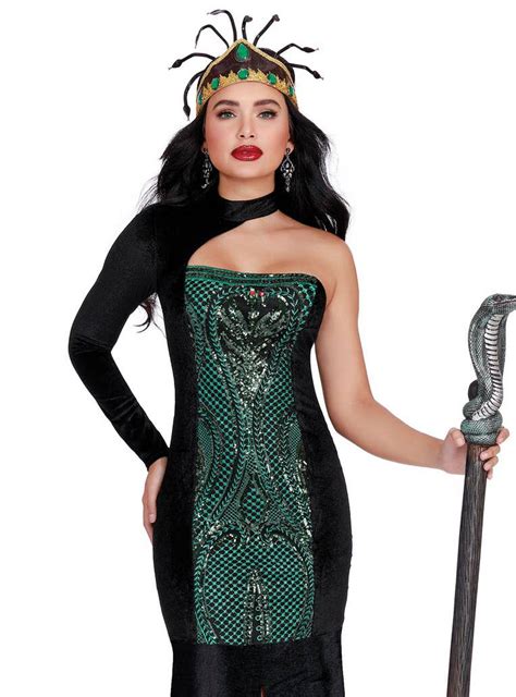 Medusa Deluxe Costume For Women Mythical Medusa Dress Up Outfit