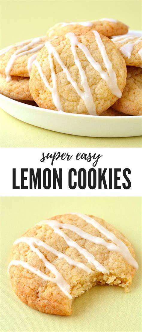 Easy Lemon Cookies Soft And Chewy Sweetest Menu Receita