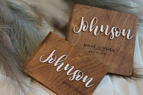 Personalized Wedding Guest Book Wood Rustic Wedding Guest - Etsy