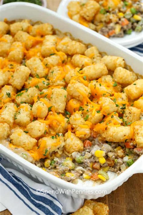 Meatless Tater Tot Casserole