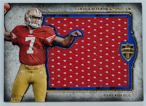 Colin Kaepernick 2011 Topps Supreme Rookie Jumbo Relic Patch 20 55 RC