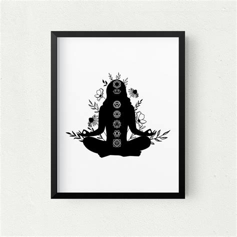 Chakra Poster Chakra Printable Art Meditation Art Yoga T Yoga