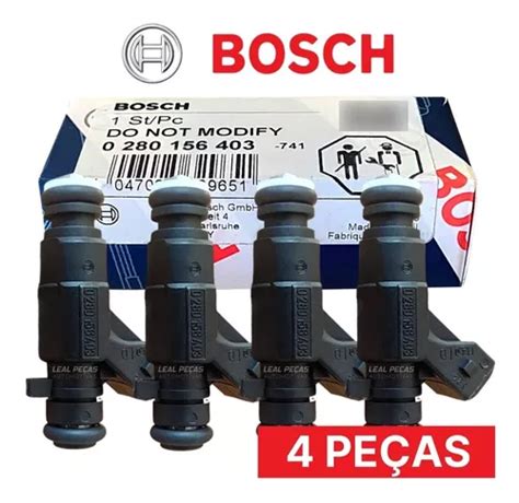 Jogo 4 Bico Injetor Bosch Fox Crossfox Space 1 6 8v 08 09