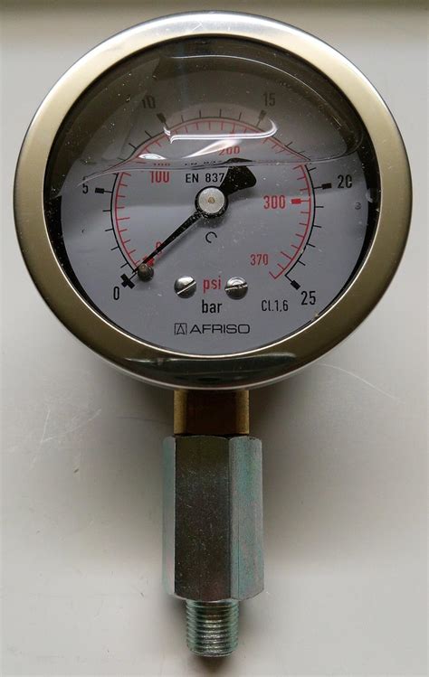 Manometer Glyzerin 1 8 Ø63 mm 0 25 bar hochwertige Ausführung aus