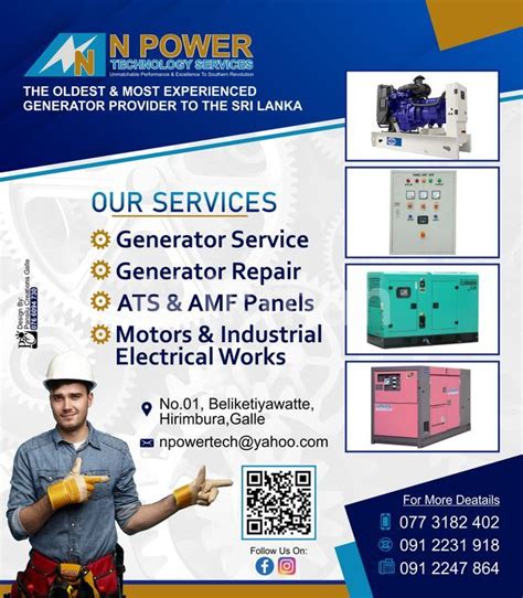 Generator Electrical Technician Vacancy Galle City Ikmanjobs