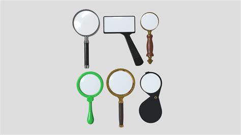 Magnifying Glass Pack Buy Royalty Free 3d Model By Plaggy [8858725] Sketchfab Store