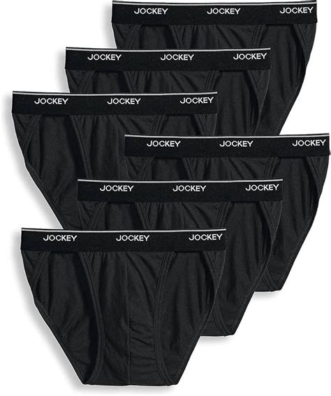 Jockey Men S Underwear Men S Elance String Bikini 6 Pack Amazon Ca