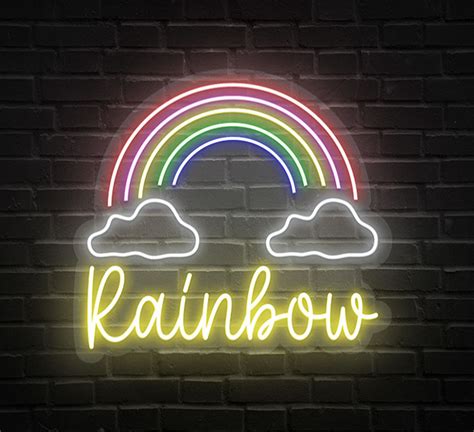 Rainbow Neon Sign Online | Rainbow Neon Sign - Bannerbuzz.ca