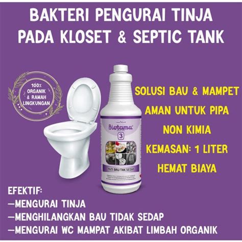 Jual Bakteri Pengurai Tinja Pada Kloset Dan Septic Tank Biotma L